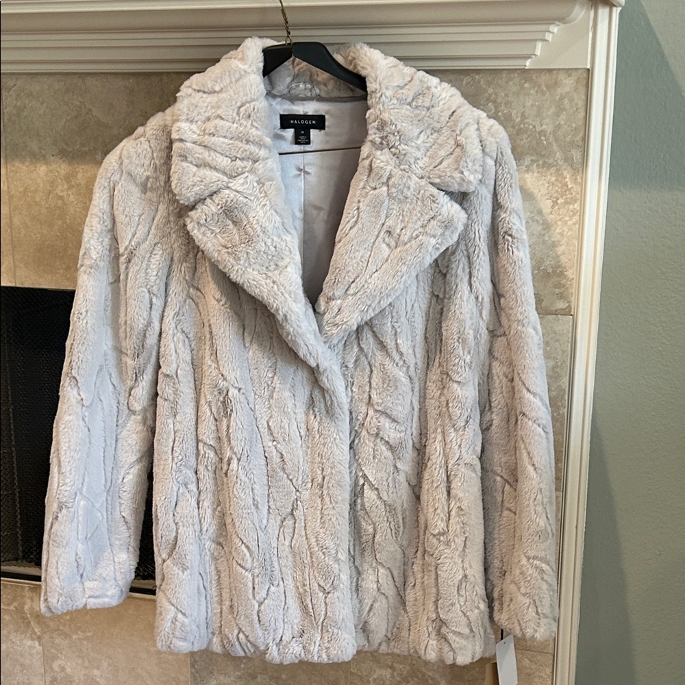 Halogen Soft Cream Teddy Jacket